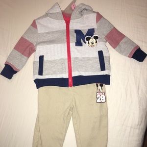 3 Piece Disney Baby Mickey Outfit